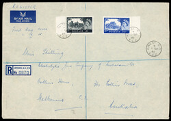 1955 Waterlow Castles pair of First Day Covers1955 Waterlow Castles ...