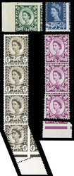 GB: REGIONALS: 1958-70 unmounted mint selection of misperfs REGIONALS ...