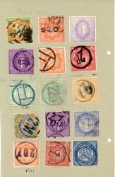 New South Wales: railway parcels stamps selection RAILWAY: QV mainly ...