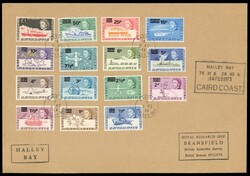 BAT 1965 Adelaide Island and 1973 Halley Bay covers1965 envelope (9 x ...