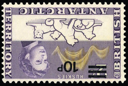 BAT SG 34w mint1971 decimal surcharge 10p on 2s with watermark ...