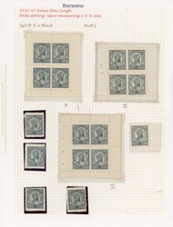 I.F.S. Barwani SG 32B-36B wide setting mint and used ...