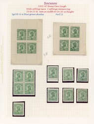 I.F.S. Barwani SG 32B-36B wide setting mint and used ...