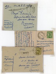 I.F.S. Barwani postal history collection on pages1922-47 postal ...