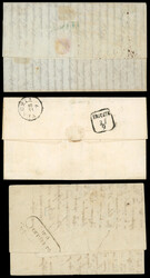 Ionian Islands 1841-61 group three entires Small group of three cover ...