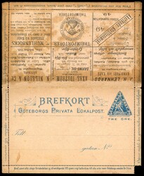 Sweden 1890s 3o advertising and ordinary letter cards ...
