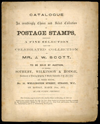 LITERATURE: 1872 Sotheby, Wilkinson & Hodge Postage Sale catalogue ...
