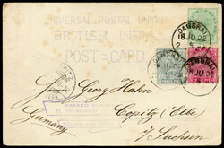 India Boer War manufactured P.O.W. ppc used 1902 Dagshai P.O.W. camp ...