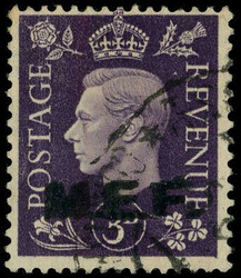 BOIC MEF SG M9ab used 1942 Nairobi 3d round stops with overprint ...