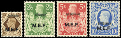 BOIC MEF SG M18s-21s 1943 1s - 10s Specimens M.E.F. SG M18s-21s 1943 ...