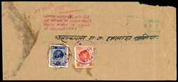 I.F.S. Dungarpur SG 10, 11a 1942 cover with ½a and 1a1942 (13 Oct) ...