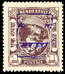 I.F.S. Rajasthan SG 7B 1948 1r handstamped in violet mint 1948-49 ...