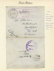 Iraq: 1919 (9 Jan) First airmail from GB to India via Iraq stampless ...