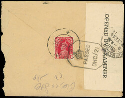 BPAEA 1944 India used at Dubai cover 1944 India 1½a postal ...