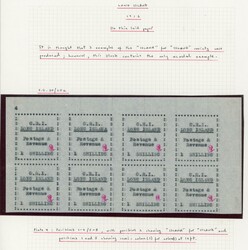 Long Island 1916 ISLANA error Unique plate block of eight SG20/a 1916 ...