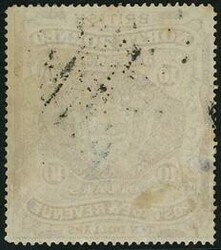 1889 $10 brown, used with part Sandakan CDS and part of a squared ...