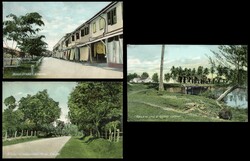 Labuan colour picture postcards x3 unused Group of three divided back ...