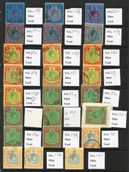 Bermuda KG VI mainly used selection 1938-53 mainly used keyplates ...