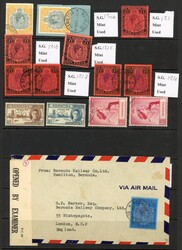 Bermuda KG VI mainly used selection 1938-53 mainly used keyplates ...