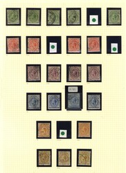 Falkland Islands SG 60-9 1912-20 watermark MCA set plus shades used ...