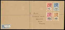 St Helena SG 172-5 1961 Tristan Relief set on cover1961 Tristan ...