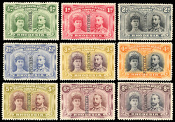 † Rhodesia 1910-13 set of 18 to £1 opt Specimen 1910-13 set of 18 ...
