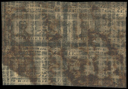 † Proof block from defaced plate 2½d block of four from the ...