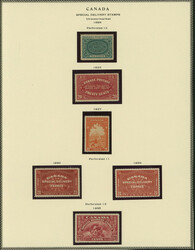 カナダ SPECIAL DELIVERY STAMPS 1898 10c,1922 20c, REGISTERD STAMPS ...