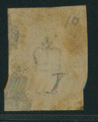 英国 1840 Penny Black 1d 10版 pos.GF 未使用 small part gum ...