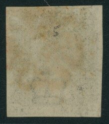 英国 1840 Penny Black 1d 5版 pos.JK 済 サケ 抹消印(赤 ...