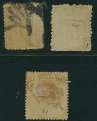 切手3枚 洋桜10銭緑カナ ロ 済 抹消印 ...