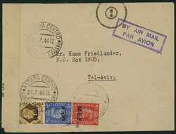 英国 Middle East Forces / Italian Colonies 1942-43 MEF overprint 1d ...
