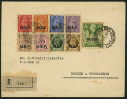 英国 Middle East Forces / Italian Colonies 1942-43 MEF overprint ...