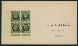 英国 Middle East Forces / Italian Colonies 1942-43 MEF overprint 9c ...