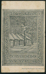 捕虜郵便はがき 1944 テキサス日系人収容所→リマ ...