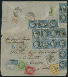 フランス 切手19枚 （一部切手裏面） 一部欠け ...