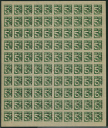 1946 “中華民国台湾省”加刷 5銭 未使用 シート1946 ...