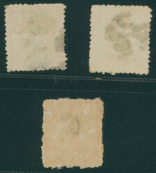 鳥12銭2枚, 45銭 済 抹消印