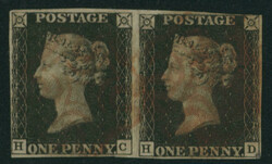 英国 1840 ペニーブラック 7版 マージン一部狭い 済 ...