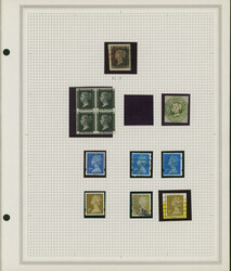 英国 ペニーブラック Penny black pl.9 など 済 30ページ ...