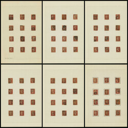 英国 Penny red 済 貼込帳 20リーフ UK Penny red used 20 leaves