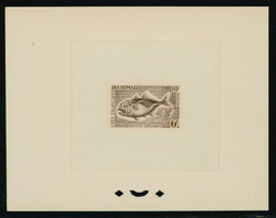 ソマリコースト 1962 6fr De Luxe Sepia Proof Sheet 魚 ...