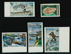 コンゴ共和国 1975 30fr-90fr, コートジボワール 1971 45fr ...