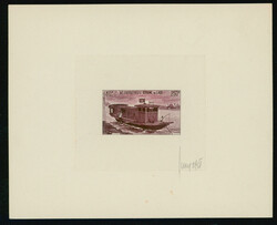 ラオス 1974 250k Transportation, Artist Sighned Die Proof ...