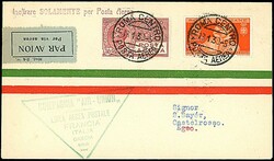 1930 - Roma - Castelrosso - Aerogramma da Roma (18/1/30) a ...