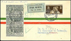 1930 - CASTELROSSO - MARSIGLIA - Cartolina da Castelrosso 18/2/30) a ...