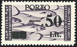 3805010: Jugoslawien Ausgabe für Istrien und Slowien, Triest - Portomarken