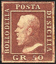 1859 - 50 gr. lacca bruno (14) SPL e ben marginato (2.000,00) / ...