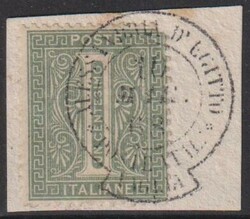 Regno, Vittorio Emanuele II°, 1 C. tiratura di Torino, usato su ...