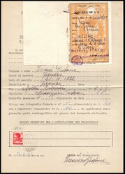 Repubblica, Modulo P per Pensionati dello Stato, con un valore da 40 ...